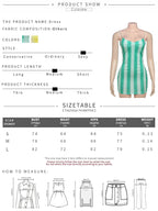 Striped Spaghetti Strap Dress With Pleated Backless Mini Bodycon