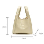 Women Stone Pattern Handbag Chic Shoulder Style Casual Messenger Versatile Bucket Wallet Included