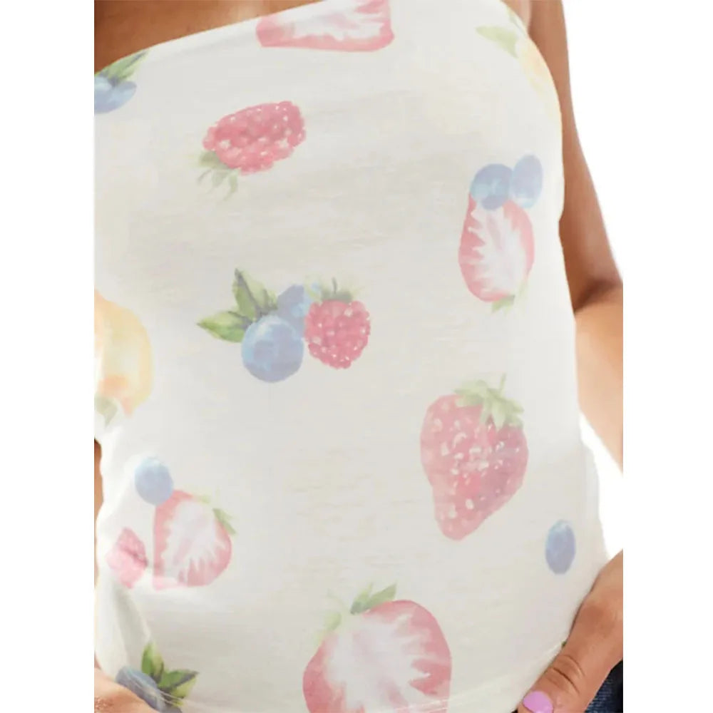 Floral Off Shoulder Cropped Tube Top