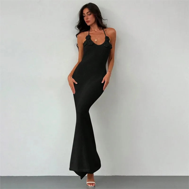 Women Knit Spaghetti Strap Sleeveless