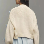 Cozy Bow Knit Cardigan For Women