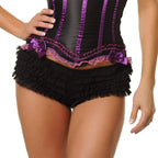 Breathable Solid Color Ruffles Boxer Briefs With Bow