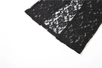 Sexy Lace Black Maxi Dress Nightclub Bodycon Silhouette