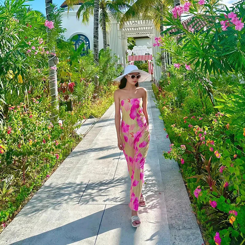 Three Piece Bikini Set With Push Up Triangle Top And High Waisted Bottoms With Cover Up