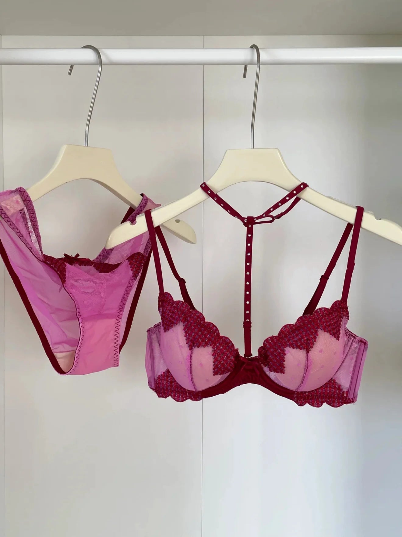 French Embroidered Romance Push Up Bra Set With Steel Ring Delicate Lace And Seductive Coverage