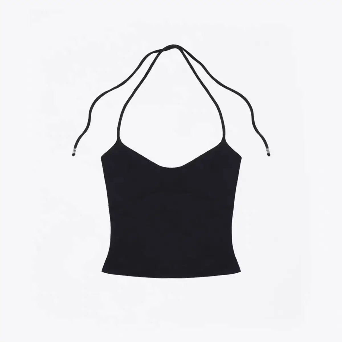 Lace Up Halter Tank And Suspender Long-sleeves Open Back Design For Chic Vibe