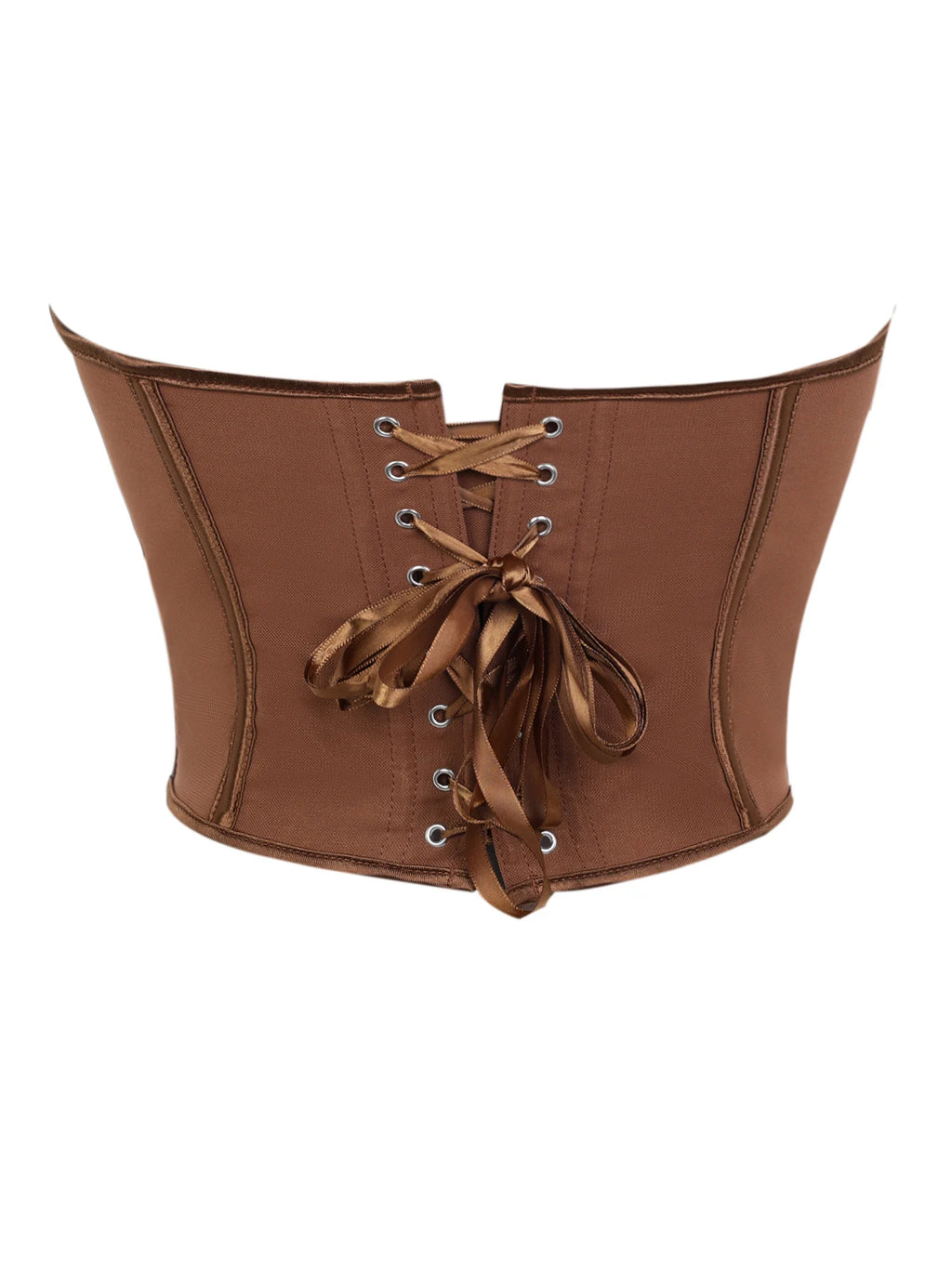 V Neck Matte Strapless Corset Top For Sleek Shaping