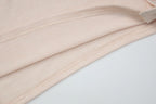 Turtleneck Crop Tank With Slit And Button Details