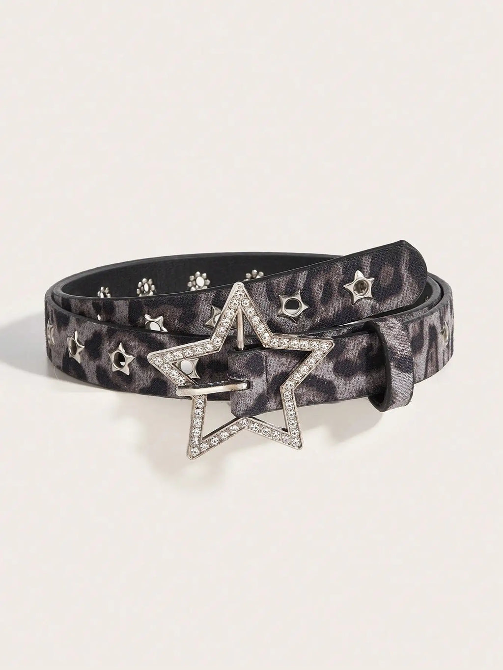 Star Studded Hollow Metal Belt for Women, Chic Everyday Accessory