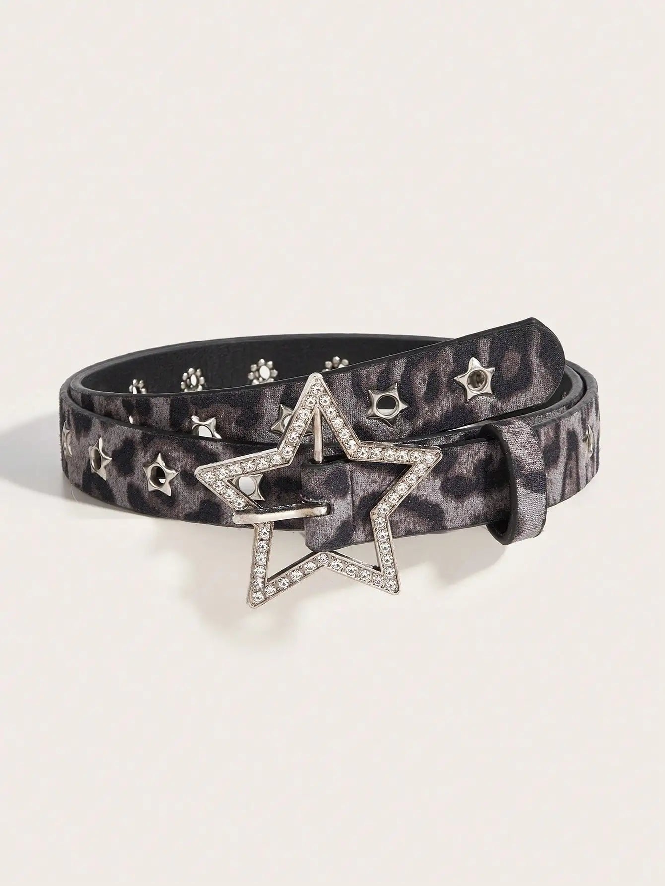 Star Studded Hollow Metal Belt for Women, Chic Everyday Accessory