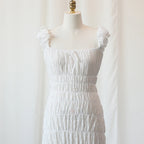 Elegant Maternity Pleated Maxi Gown With Flattering