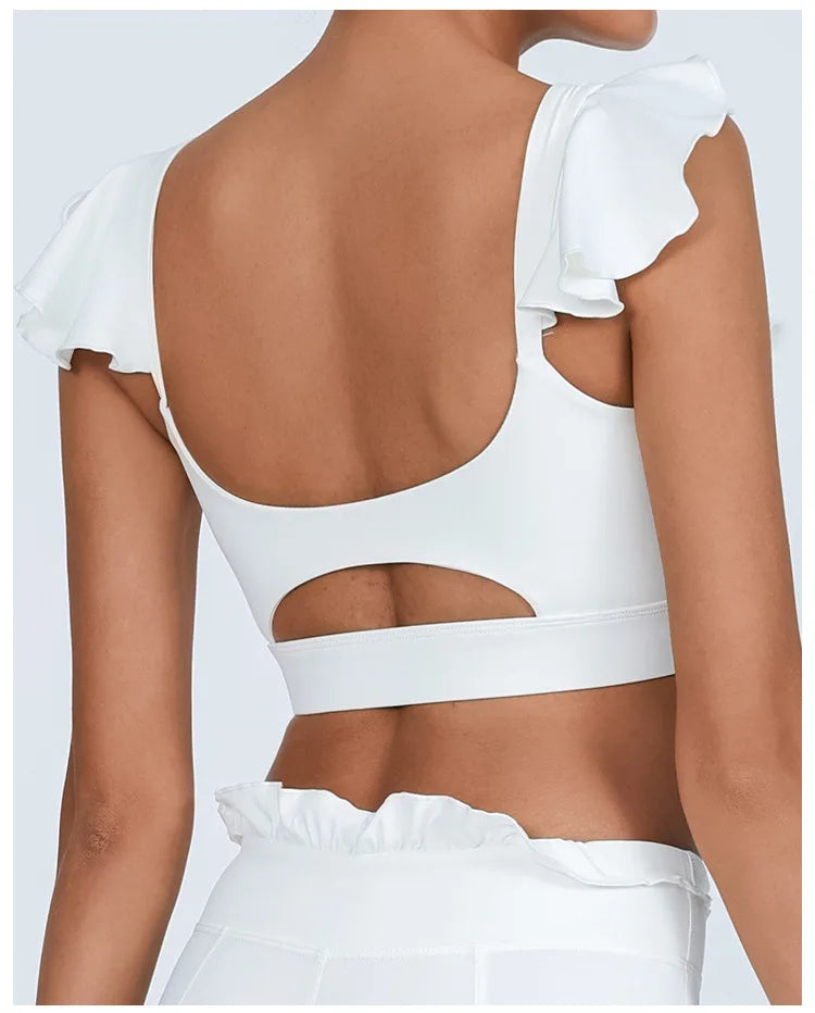 Yoga Gym Wear Woman Women's Chest-Wrapped Nude Feel Quick-Drying Beauty Back High Waist Vest Sports Workout