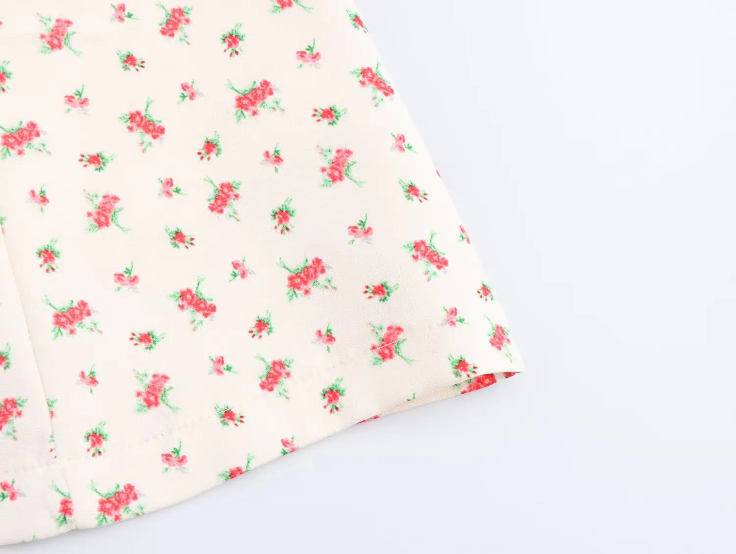 Sweet Floral Waist Slim Fit Suspender Playful Chic Mini