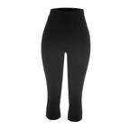 Urban Halter Crop Top And High Waist Capri Set With Metal Ring Detail Two-piece