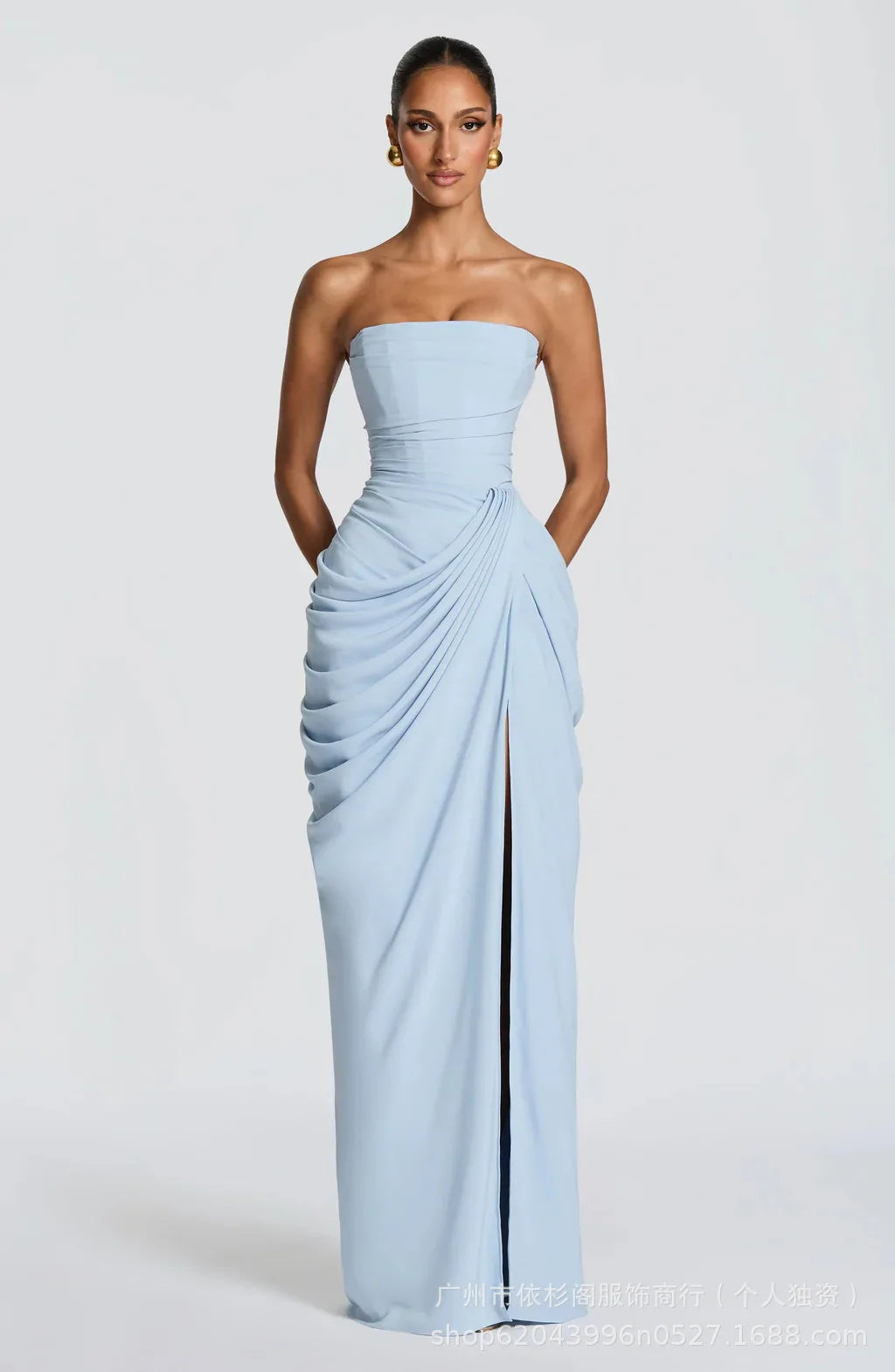 Backless High Waisted Dress