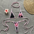 Three-Point Bikini Swimwear Women Micro Bikinis Strap Binding Backless