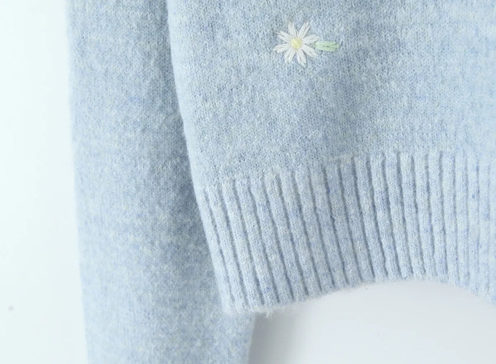 Effortless Embroidered Cardigan For Women