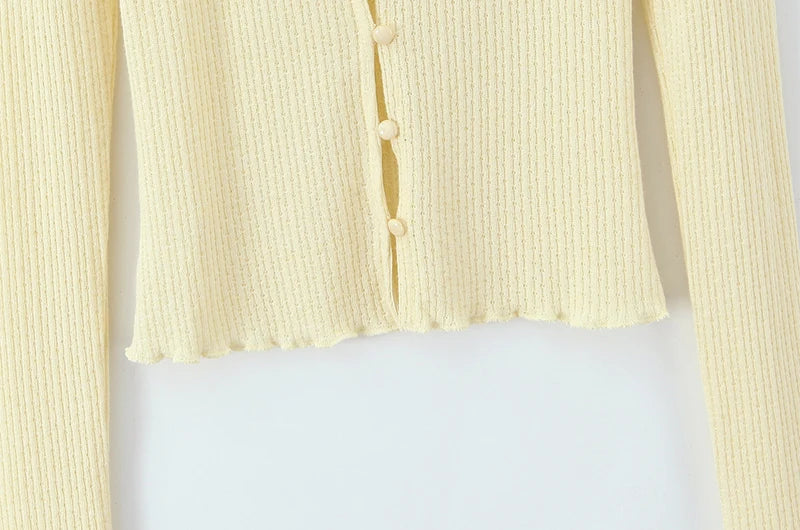 Women Fashion Sweet Lace Patchwork Knitted Cardigan Vintage O-Neck Long Sleeve Sweater