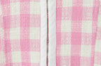 Sweet Plaid Sleeveless Backless Vintage Mini Dress With Halter Neck Slim