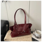 Vintage Inspired Minimalist Tote Bag With Top Handle Large Capacity