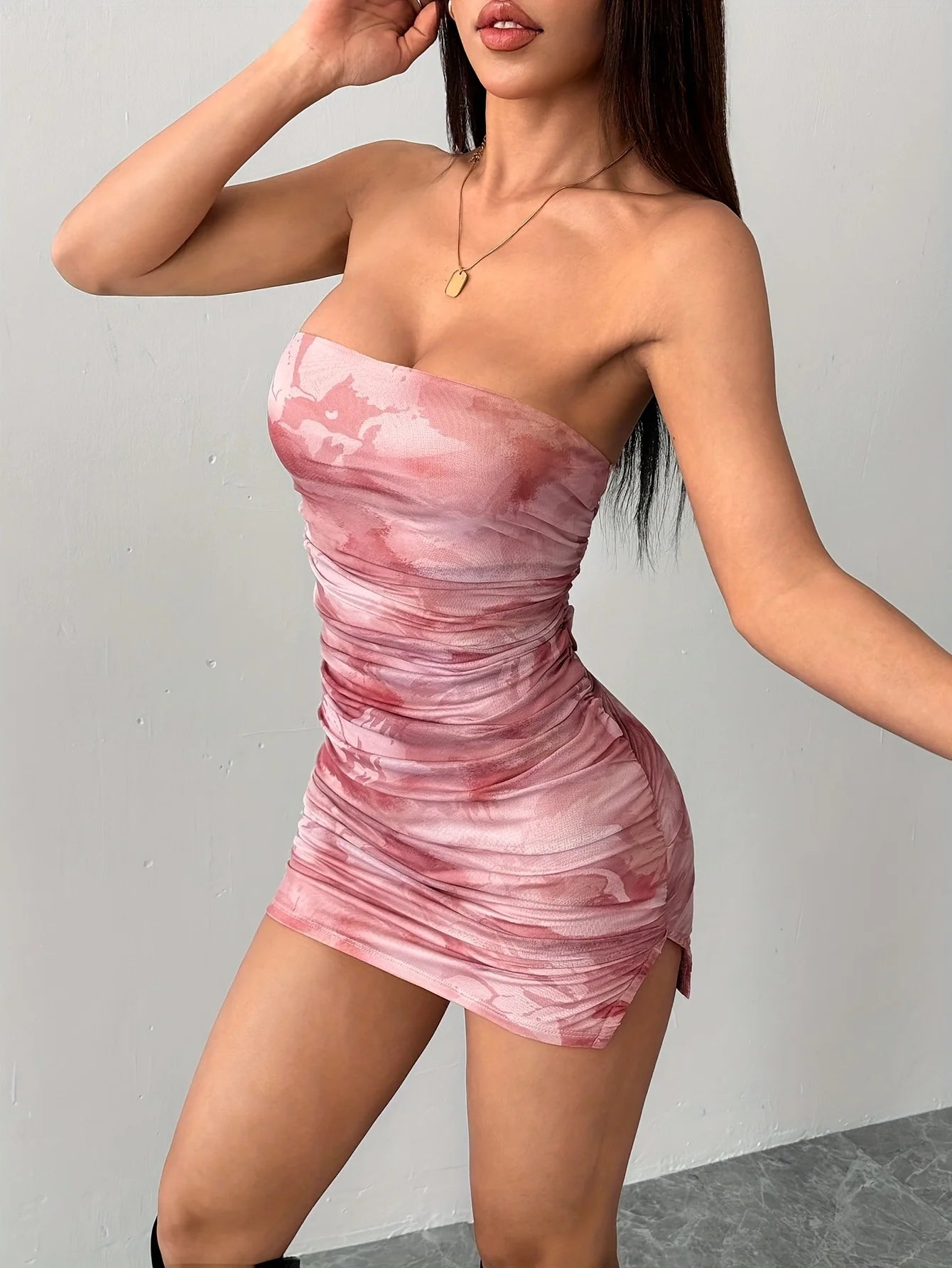 Retro Summer Spaghetti Strap Print Mini Dress Off Shoulder