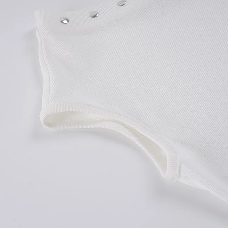 Women's Off Shoulder Sexy White Ruched Backless Tops