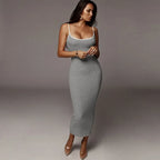Backless Bodycon Maxi Dress