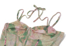 Elegant Floral Spaghetti Strap Maxi Dress With Backless High Split Ruched Silhouette