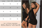 Backless Lace Up Mini Dress With Hollow Neckline