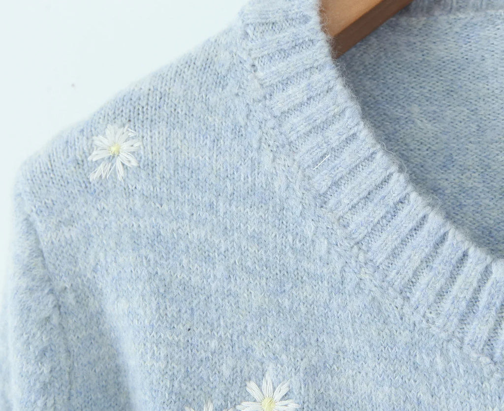 Effortless Embroidered Cardigan For Women
