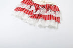 Bold Stripe Halter Two Piece Beach Vacation Outfit