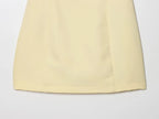 Pleated Mini Dress For Women Elegant Short Sleeve