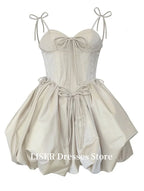 Sweetheart Silk Satin Mini Dress With Elegant A Line Silhouette For Evening Or Cocktail Occasions