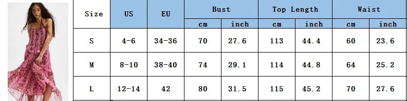 Women Floral Cami Dress Smocked Square Neck Spaghetti Strap Backless Tiered Ruffled High Low Midi Dress