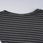 Striped Off Shoulder Crop Top Two Piece Set