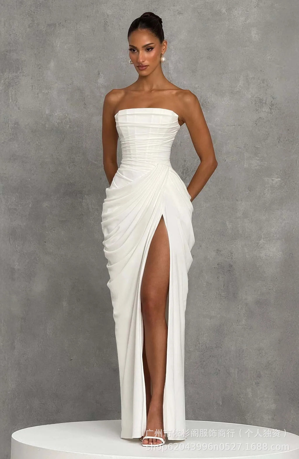 Backless High Waisted Dress