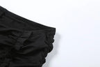 V Neck Halter Crop Top Two Piece Set With Sleek Fitted Pants