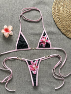 Three-Point Bikini Swimwear Women Micro Bikinis Strap Binding Backless