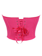 V Neck Matte Strapless Corset Top For Sleek Shaping
