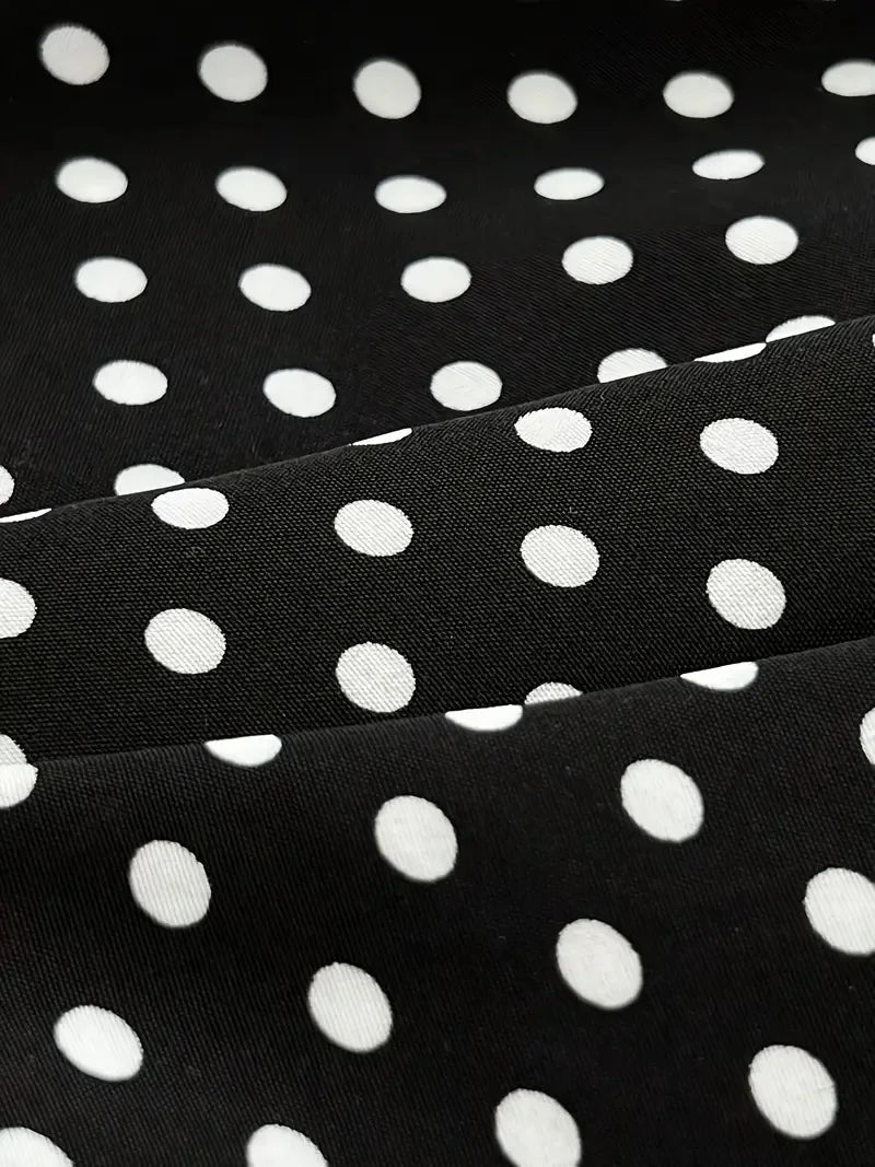 Polka Dot Camisole Mini Dress With V Neck And Ruffle Hem Slim Fit