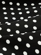 Polka Dot Camisole Mini Dress With V Neck And Ruffle Hem Slim Fit