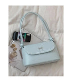 Sweet Harajuku Style Blue Baguette Bag Purse