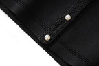 Black And White Skirt Set For Women With Elegant Contrast Design