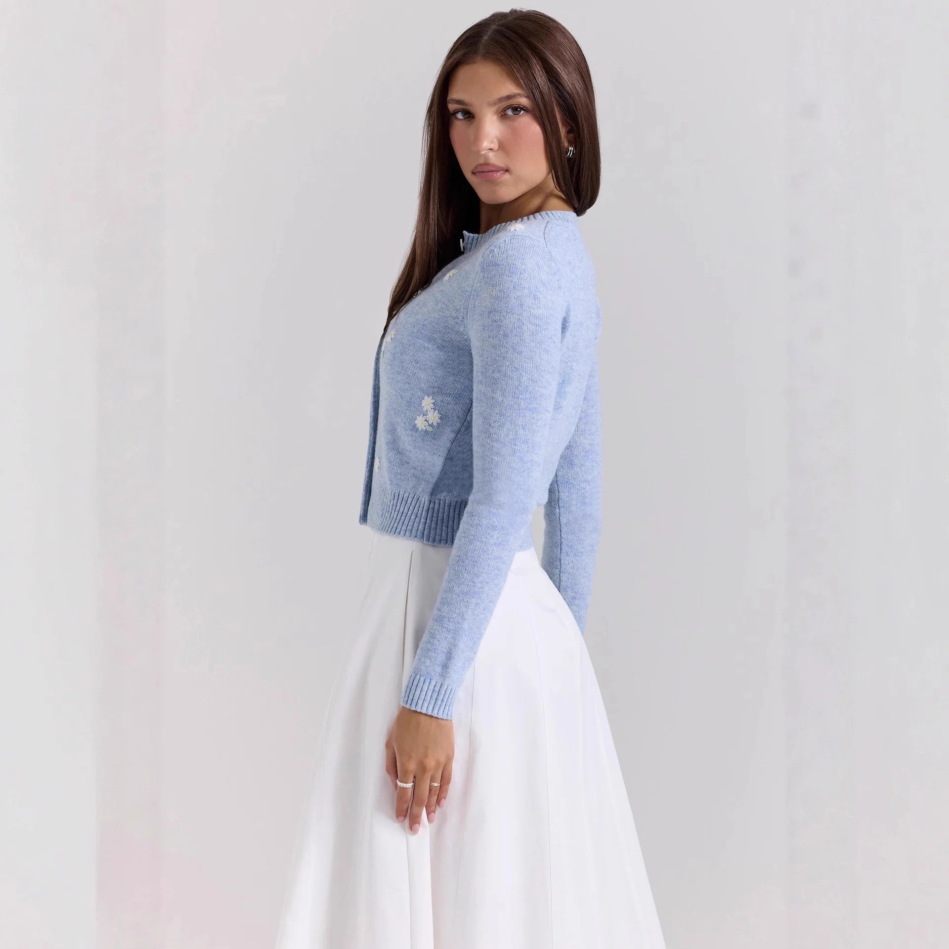 Effortless Embroidered Cardigan For Women
