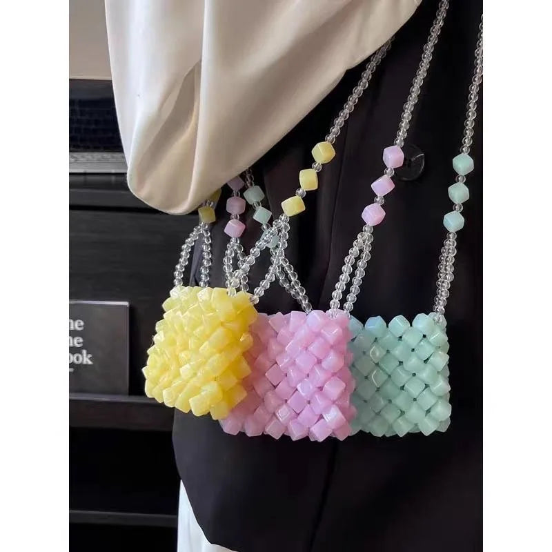 Playful Transparent Jelly Crossbody Bag Pink With Tiny Coin Pouch And Delicate Vibe