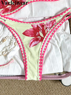 Floral Brazilian Bikini Set Two-Piece Swimsuit