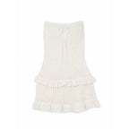 Sexy Women Knit Beach Dress Hollow Out Sleeveless Bikini Cover-Ups Mini Dress