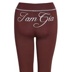 Two Piece Slim Fit Letter Print Hooded Zipper Jacket And Pants Set Open Thread Design