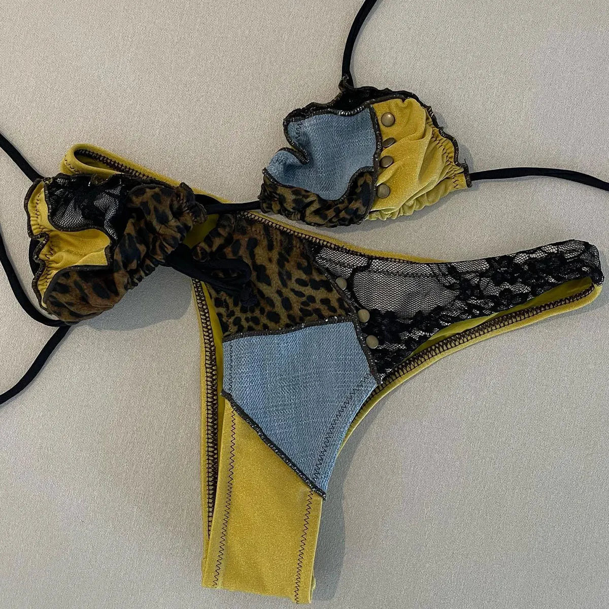 Low-Waist Push-Up Bikini Set