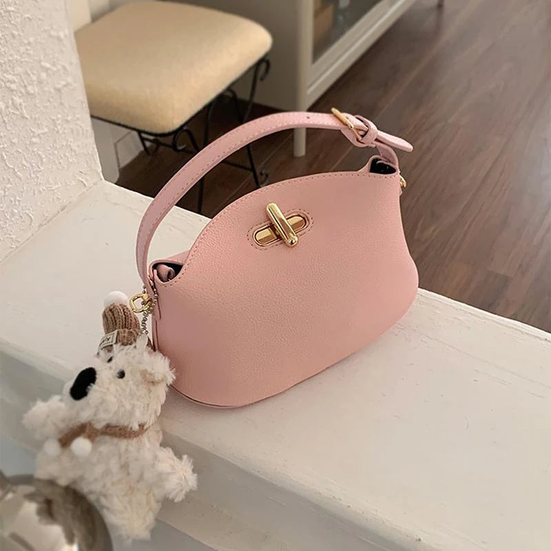 Soft Leather Bucket With Gold Button Tassel Luxe Everyday Shoulder Satchel For Women